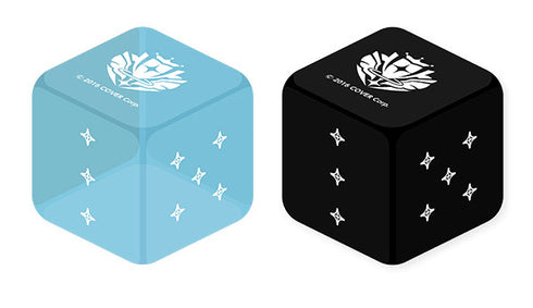 『ホロライブプロダクション』hololive OFFICIAL CARD GAME オフィシャルサイコロ『Light Blue&Black(2個セット)』